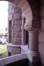 Wise County Courthouse stone columns