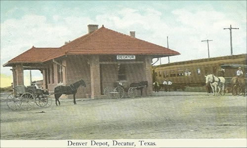 Decatur TX - Depot 1913