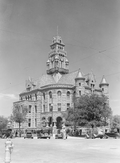 Decatur Texas - Wise County Courthouse 1940 old  photo