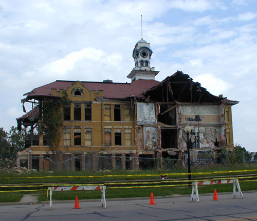 Denison High School, demolished in Texas