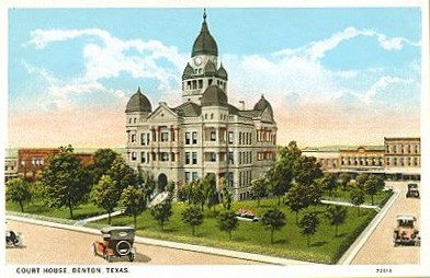 Denton County Courthouse  1920s postcard