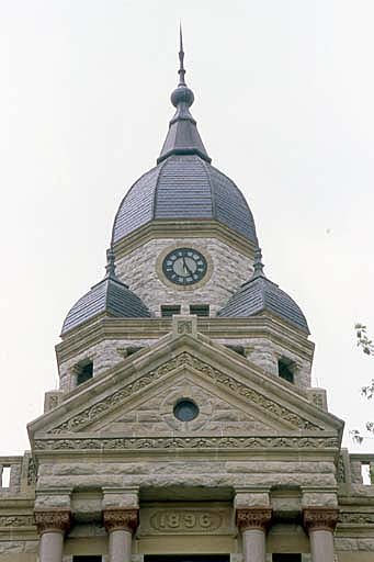 Denton County Courthouse clock tower , Texas 