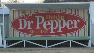 Dr. Pepper painted sign, Dublin, Texas