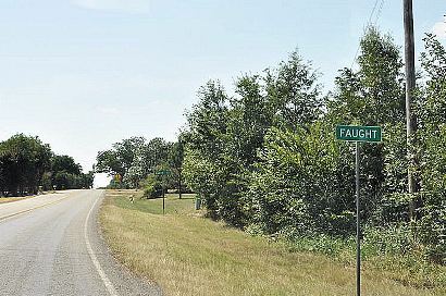 Faught TX Road Sign