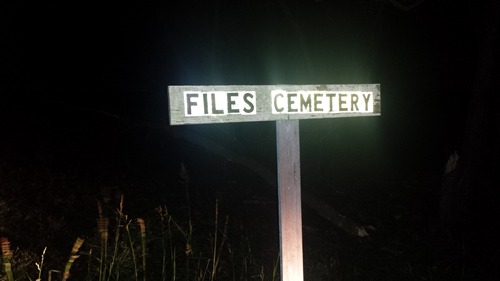 TX - Files  Cemetery sign, Hill County