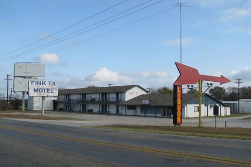 Fink TX Motel sign