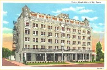 Turner Hotel in Gainesville Texas, 1929 old post card