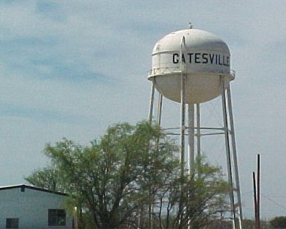 Gatesville Texas water tower