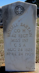 Gibtown Cemetery TX - Russell Sartain Headstone 