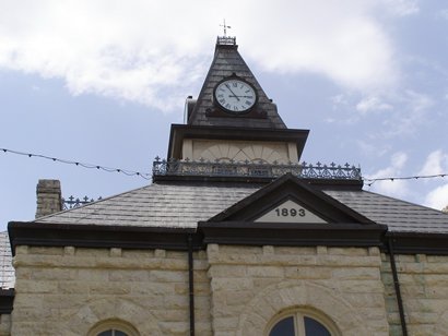 Glen Rose, Texas - Somervell County courthouse clock tower