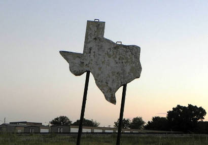 Godley Tx - Texas Shaped Sign