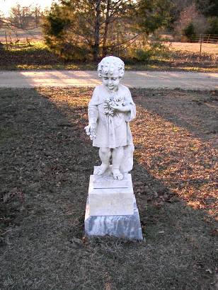 Fannin County Texas - Gum Springs Cemetery child's  tombstone