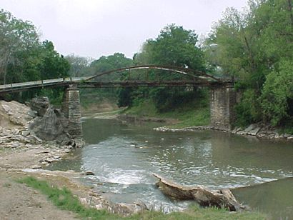 Bullman Bridge over Leon River in Hamilton County, Texas
