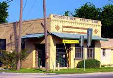 former bank in Heidenheimer, Texas