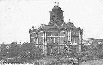 1884 Clay County courthouse, Henrietta, Texas in 1909