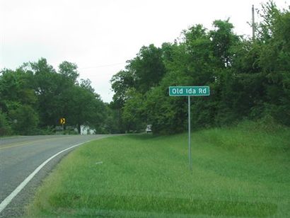Ida TX - Road Sign