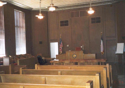 Jacksboro, Texas - Jack County Courthouse district courtroom
