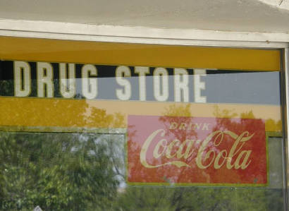 Jacksboro Tx - Old Drug Store Coke Sign