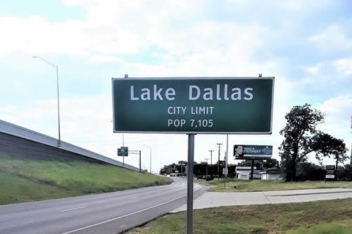 Lake Dallas TX City Limit