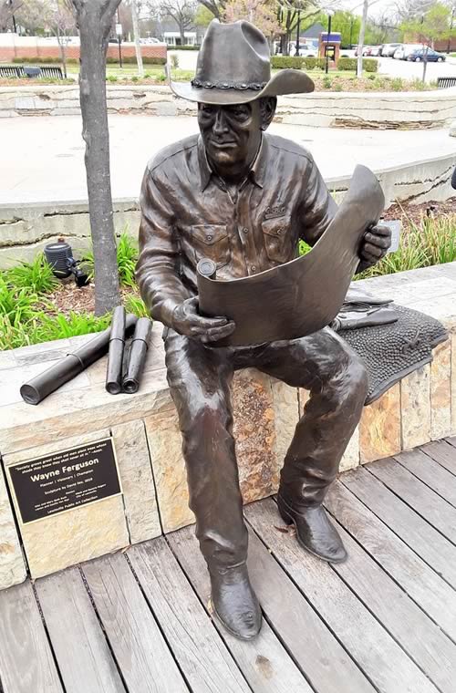 Lewisville TX - Wayne Ferguson statue
