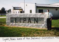  Lipan TX - Lipan High School sign