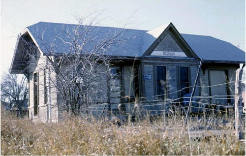 Oglesby Texas - Ogelsby abandoned railroad station in 1964
