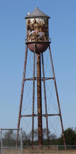 Princeton Texas WWII camp watertower