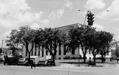 The 1936 Grayson County courthouse, Sherman Texas old photo