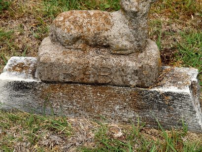 Irving TX Dallas County Sowers Cemetery  Baby Tombstone with Lamb