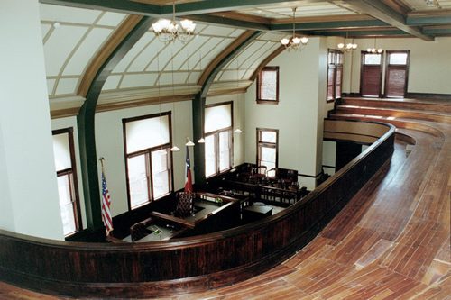Erath county courthouse balcony