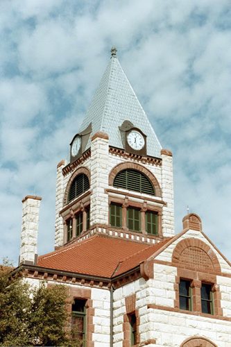 Erath County courthouse  tower