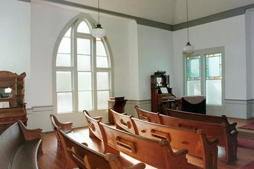 Stephenville Historical House Museum Church interior