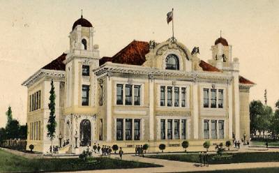 Teague High School, Texas 1920s old post card