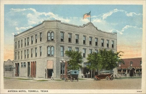 Terrell Texas Artesia Hotel, 1916