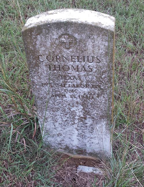 Hill County, Whiteney TX, Towash Cemetery . Cornelius Thomas tombstone