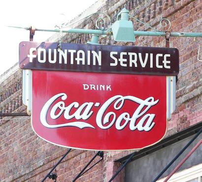Van Alstyn Tx Fountain Coca-Cola Sign