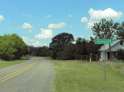 Vineyard Tx Road Sign