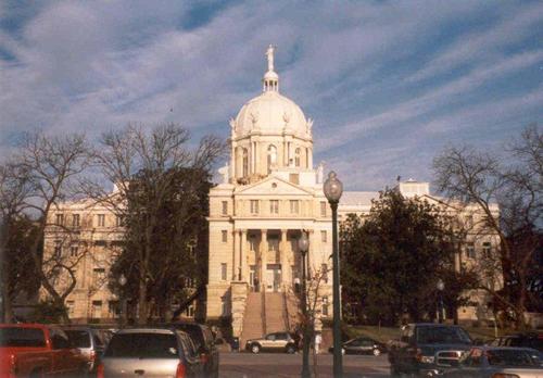 McLennan County Courthouse front view, Waco, Texas