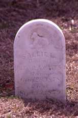 Sallie Watts tombstone