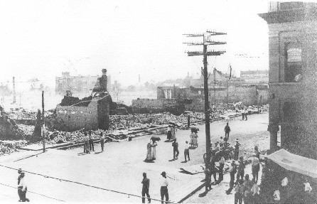 Whitewright TX After 1911 Fire 