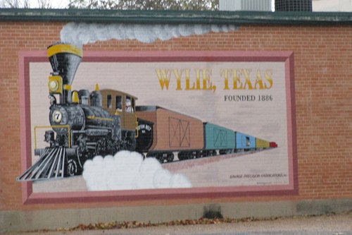 Wylie Texas train mural