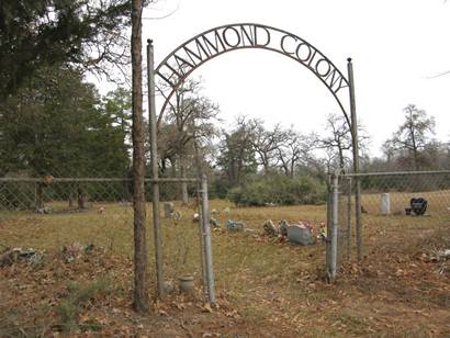 Blackjack Tx Hammond Colony Cemetery