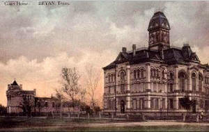 The 1892 Brazos County courthouse, Bryan, Texas