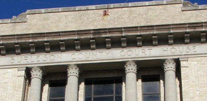 Caldwell TX  - 1927 Burleson County Courthouse architectural detail