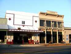 Downtown theatre in Calvert, Texas