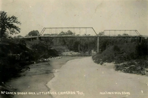 Cameron Texas  - McGowan Bridge Over Little River