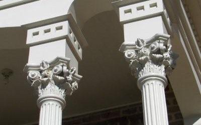 Leon County Courthouse columns, Centerville Texas