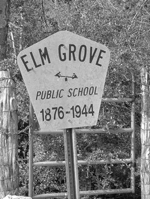 TX - Elm Grove Public School sign