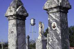 Fayetteville cemetery and watertower