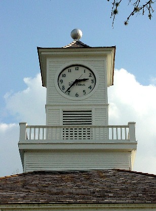 Fayetteville Texas precinct courthouse clock tower